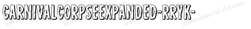 CarnivalCorpseExpanded-rRYK字体转换