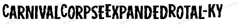 CarnivalCorpseExpandedRotal-KYye字体转换