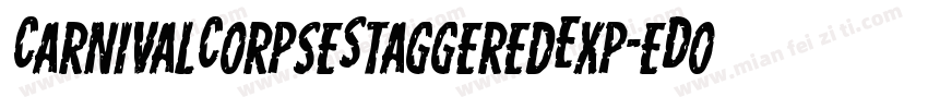 CarnivalCorpseStaggeredExp-eDoB字体转换