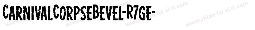 CarnivalCorpseBevel-R7ge字体转换