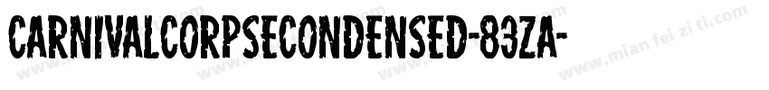 CarnivalCorpseCondensed-83zA字体转换