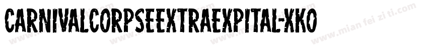 CarnivalCorpseExtraExpital-xKOR字体转换