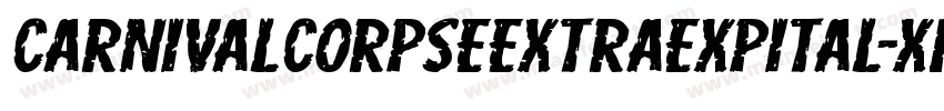 CarnivalCorpseExtraExpital-xKOR字体转换