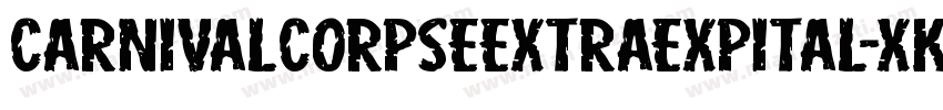 CarnivalCorpseExtraExpital-xKOR字体转换