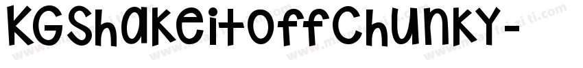 KGShakeitoffChunky字体转换