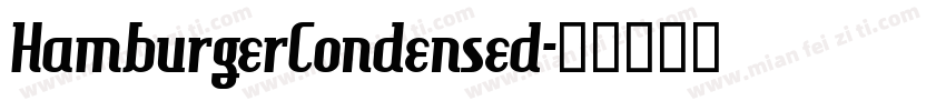 HamburgerCondensed字体转换