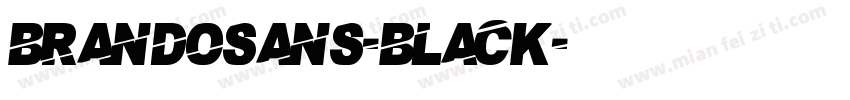 Brandosans-black字体转换