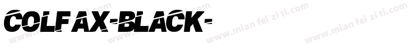 COLFAX-BLACK字体转换
