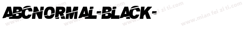 abcnormal-black字体转换