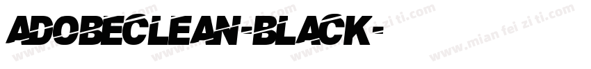 adobeclean-black字体转换