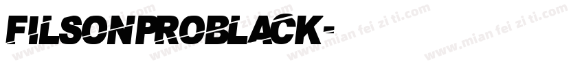 filsonproblack字体转换