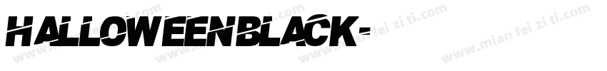 halloweenblack字体转换