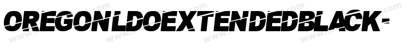 oregonldoextendedblack字体转换