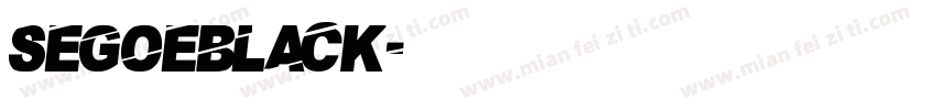segoeblack字体转换