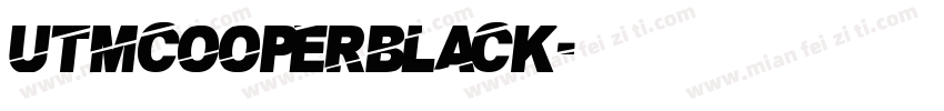 utmcooperblack字体转换