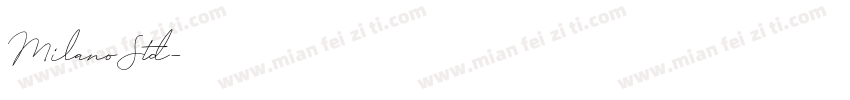 MilanoStd字体转换