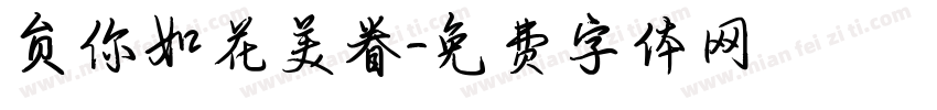 负你如花美眷字体转换