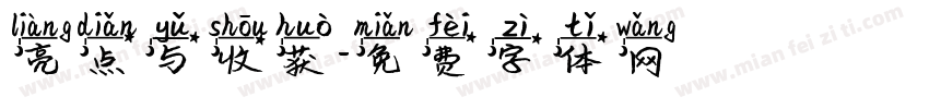 亮点与收获字体转换