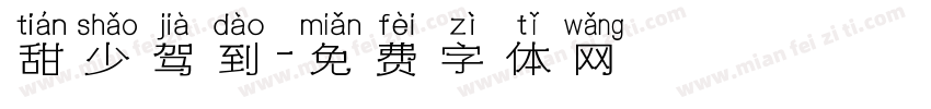 甜少驾到字体转换