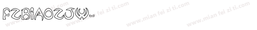FZBIAOZJW字体转换