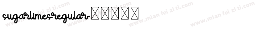sugarlimesregular字体转换