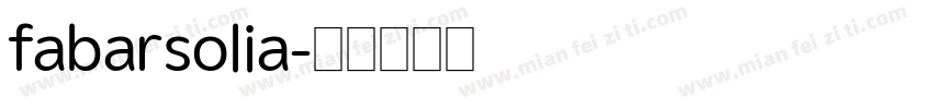 fabarsolia字体转换