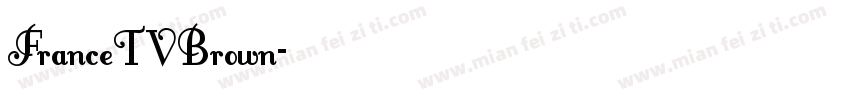 FranceTVBrown字体转换