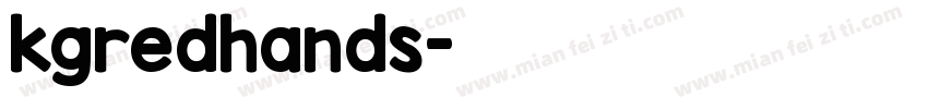 kgredhands字体转换