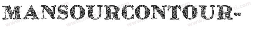 MansourContour字体转换