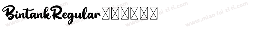 BintankRegular字体转换