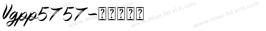 Vgpp5757字体转换