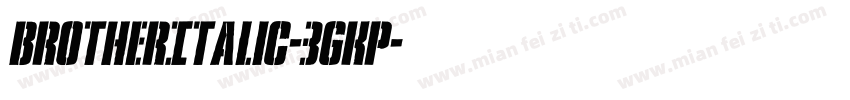 BrotherItalic-3gKp字体转换