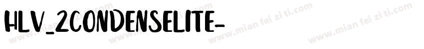 Hlv_2CondenseLite字体转换
