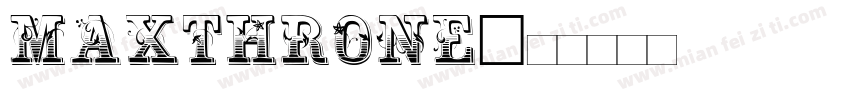 Maxthrone字体转换