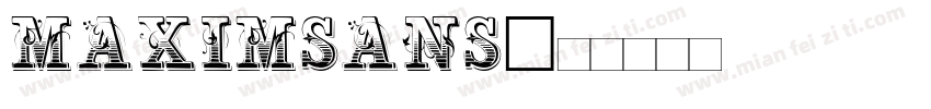 maximsans字体转换