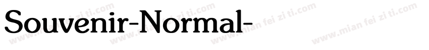 Souvenir-Normal字体转换