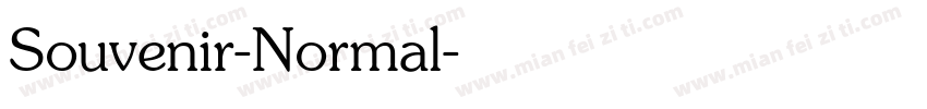 Souvenir-Normal字体转换