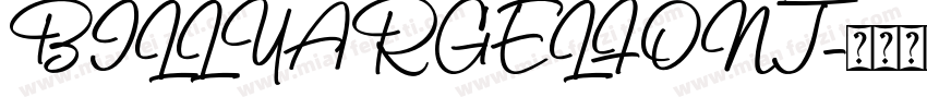 BILLYARGELFONT字体转换