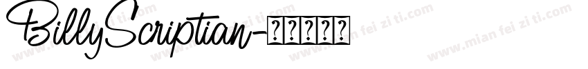 BillyScriptian字体转换