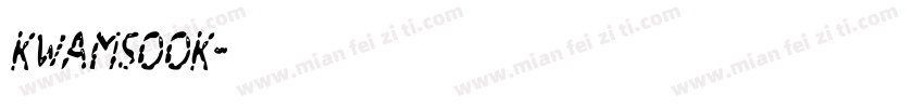 KwamSook字体转换