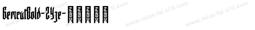 GemcutBold-2Yje字体转换