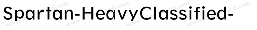 Spartan-HeavyClassified字体转换