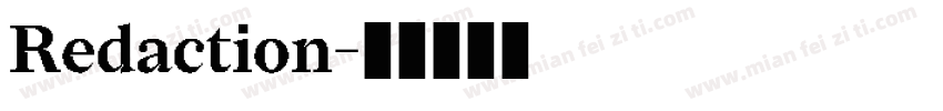 Redaction字体转换