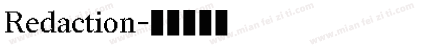 Redaction字体转换