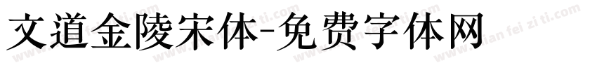 文道金陵宋体字体转换