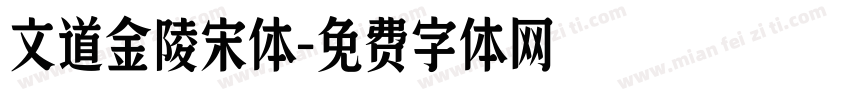 文道金陵宋体字体转换