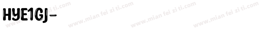 hye1gj字体转换