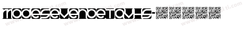 ModeSevenBETAVHS字体转换