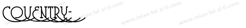 COVENTRY字体转换