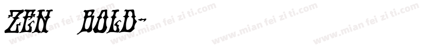 zen圆体bold字体转换